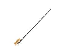 Brosse pour four à pizza avec grattoir - Brosse de four avec poils en laiton - Brosse en pierre résistante à la chaleur - Brosse de nettoyage en acier inoxydable avec grattoir - Brosse de barbecue