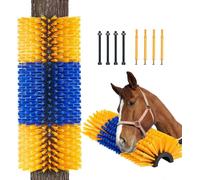 Brosse pour griffes d'animaux 17.1 pouces - Brosse pour griffes de chevaux - Soulagement efficace des démangeaisons - Design ergonomique - Poils robustes