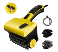 Brosse pour Gril électrique, Brosse sans Fil en Acier Inoxydable, têtes de Nettoyage rotatives à 360 ° avec boîte à Liquide, brosses pour Barbecue automatiques