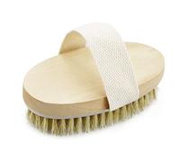 Brosse pour le corps avec brosses sèches, brosse exfoliante pour peau sèche en poils naturels pour une peau impeccable, drainage lymphatique et amélioration de la circulation sanguine