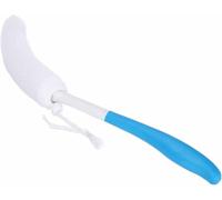 Brosse pour le dos en éponge, brosse douce à économie d'énergie Brosse de bain longue courbe avec harnais de douche pour personnes ordinaires