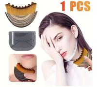 Brosse pour le visage à Contour lymphatique, sculpture du menton et de la mâchoire, masseur de Drainage pour le visage, conçue ergonomquement pour s'adapter à la peau avec précision 2 pièces