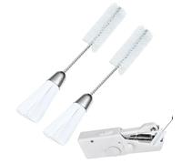 Brosse pour Machine À Coudre | 2 Pièces Brosse De Nettoyage Double Embout Multifonction | Brrosse À Poils pour Éliminer La Poussière, Accessoire Outil De Coutture Pratique