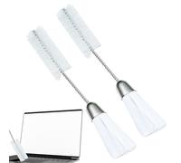 Brosse pour machine à coudre - Brosse à épousseter double face pour machines à coudre, accessoires de nettoyage avec long manche et poils doux | Parfait pour entretenir les surjeteuses et les machines