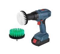 Brosse pour perceuse-10,2cm-Taille Moyenne-Rigide - Pièce pour récurer, Nettoyer des douches,des baignoires, Une Salle de Bain,du carrelage,Un Joint,des Bateaux.