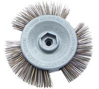 Brosse pour perceuse Decapower I Mini brosse metallique perceuse I Brosses pour perceuse à bois, pierre et peinture I Brosse en acier