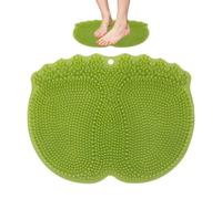 Brosse pour pieds de douche à poils souples avec ventouse antidérapante | Tapis de douche pour pieds et dos pour femmes, hommes, adultes, enfants, personnes âgées, maison, salle de bain, baignoire