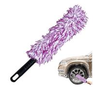 Brosse pour pneus 41 cm Poils en microfibre douce Fournitures de nettoyage | Brosse de nettoyage de jante pour motos, camping-cars, camions, véhicules, moyeux de jantes, grilles