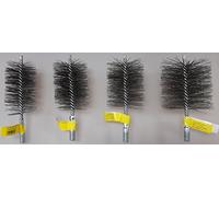 Brosse pour poêle en acier inoxydable V4A 180 mm