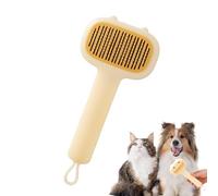 Brosse pour Poils D'animaux,Peigne de Toilettage Autonettoyant pour Chiens et Chats a Poils Courts et Longs,avec Bouton de Nettoyage