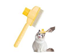 Brosse Pour Poils de Chat,Poignée Ergonomique Nettoyage Click Rake Slicker - Brosse pour Animaux Domestiques - Soins Pelage Bain Désépaississage Nettoyage