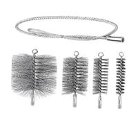 Brosse pour ramoneur Lot De 4 Brosses Nettoyage Cheminée Avec Tige Poussée Et Tuyau Métallique Pratique For Hottes Aspirantes Cheminées