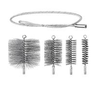 Brosse pour ramoneur Lot De 4 Brosses Nettoyage Cheminée, Faciles À Utiliser, Robustes Et Dotées D'une Longue Tige For Les Chaudières Poêles Bois