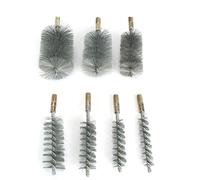 Brosse pour ramoneur Lot De 7 Brosses Filetées En Fil D'acier Inoxydable M12 For Le Nettoyage Tuyaux Et Cheminées (18/25/32/40/50/65/75 Mm)
