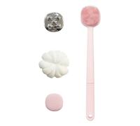 Brosse pour salle de bain et corps - Nettoyage en profondeur avec poils denses double face et poignée longue | Brosse nettoyante pour le dos | Pour la maison étudiante Appartement Salle de bain