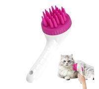 Brosse pour shampooing pour chien, accessoire pour enlever les sous-poils avec manche long, brosse shampooing antiparasitaire pour relaxation, lavage des chiens et chats, relaxation de l'environnement