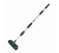 Brosse pour sols à Eau télescopique de 115 à 180 cm, BMI, pour le nettoyage des terrasses et pavés grâce à sa brosse dure