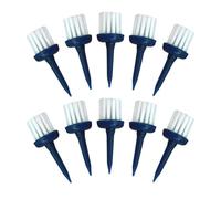 Brosse pour tees de golf Accessoire sportif à faible friction et hauteur | Lot de 10 brosses à thé longue distance pour golfeurs et débutants, terrain d'entraînement et maison
