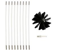 Brosse pour tuyau de poêle - Brosse de cheminée - Balai de cheminée - En plastique