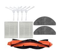 Brosse principale + brosse latérale + chiffon de nettoyage + filtre HEPA for aspirateur robot Xiaomi E10 B112 E10C E12 c103 3C (Enhanced Edition) 3c plus Louable(9pcs)