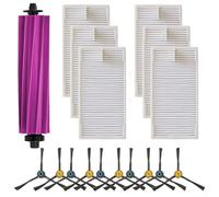 Brosse principale, brosse latérale et filtre compatibles avec les outils d'entretien essentiels Eureka E20 Plus (B)