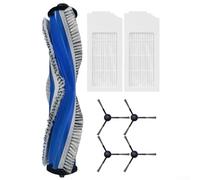 Brosse principale, brosse latérale et filtre pour robot Bosch Spotless BCRC1W BCRD1W BCRC2W Ensemble de pièces de rechange 1 brosse rouleau, 2 filtres, 4 brosses latérales