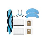 Brosse principale, brosse latérale, filtre Hepa, chiffon de vadrouille, sacs à poussière, compatible avec Proscenic Q20Plus / Q10 / Q8 / Q8 Max des pièces de rechange(Set 1)