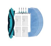 Brosse principale, brosse latérale, filtre Hepa, chiffon de vadrouille, sacs à poussière, Compatible avec Proscenic Q10/Q20Plus, aspirateur Robot Accessoires(Set a)