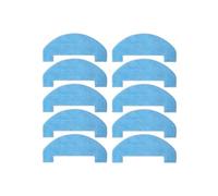 Brosse principale, brosse latérale, filtre Hepa, chiffon de vadrouille, sacs à poussière, Compatible avec Ultenic T20 Pro +, aspirateur Robot Accessoires(Mop Cloth 10pcs)