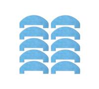 Brosse principale, brosse latérale, filtre Hepa, chiffon de vadrouille, sacs à poussière, compatible avec Proscenic Q20Plus / Q10 / Q8 / Q8 Max des pièces de rechange(Mop Cloth 10pcs)