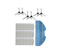Brosse principale, brosse latérale, filtre HEPA, tissu de vadrouille Compatible avec l'aspirateur robot Eziclean ONE Aqua 210, pièces de rechange, accessoires de remplacement(Set 2)