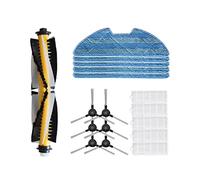 PonpEd Brosse Principale d'aspirateur, Brosse latérale, Filtre HEPA, Chiffon de vadrouille. Compatible avec Eziclean One Aqua 210. Accessoires de pièces d'aspirateur (Size : A Set)