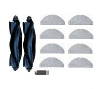 Brosse principale de rechange et serpillère pour Eufy G50 L60 pour HYBRID SS, rouleau en nylon en forme de V avec outil de nettoyage, lot de 5/11 (B)