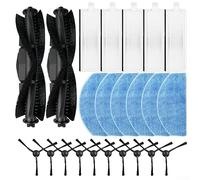 Brosse principale de rechange pour aspirateur robot - Compatible avec pour Laresar pour L6 Pro - Pour Evol 3 Robot Aspirateur Mop Pads Filtres - C