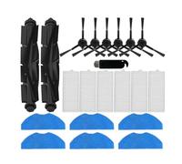 Brosse principale et latérale, filtre HEPA et serpillière - Accessoires les aspirateurs robots compatibles avec Polaris PVCR 6001 IQ Home Aqua et Beko VRR80214VB/VRR94314VB(040)