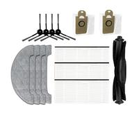 Brosse principale, filtre Hepa, brosse latérale, serpillère/convient pour aspirateur robot Viomi S9, accessoires de rechange (couleur : gris clair)