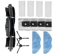 Brosse Principale Nylon Kit Robot 360 pour s8 Plus M8 Brosse | Nylon résistant ABS, brosse principale durable, extraction profonde tapis et sols durs(13pcs)