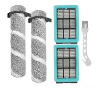 Brosse principale pour brosse à récurer de sol Bissell 4157 4111A 4109 4088, brosse de rechange avec double filtres et outil de nettoyage, filtre lavable réutilisable inclus, compatible avec (C)