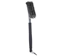 Brosse professionnelle en acier inoxydable, gratte-ciel BBQ de 46 cm avec poignée résistante à la chaleur pour les grilles de barbecue en bois de charbon de bois, en céramique et