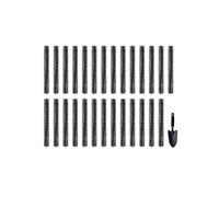 VEVOR Brosse de protection de gouttière 24,4 m x 110 mm – 27 pièces anti-feuilles acier galvanisé