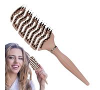 Brosse provocatrice à poils larges : longueur et prise en main, formant une éponge, amplificateur de couronne, dispositif de séparation des textures, kit de contrôle des frisottis
