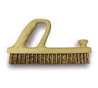 Brosse rabot métallique | Garnissage fil acier souple laitonné | Lot de 10 | Prise en main ergonomique | Spéciales décapage brossage nettoyage grandes surfaces | Qualité industrielle | Kibros 3RABx10