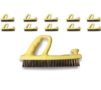 Brosse rabot métallique | Garnissage fil inox | Lot de 10 | Prise en main ergonomique | Spéciales décapage brossage nettoyage grandes surfaces | Qualité industrielle | Kibros 7987x10
