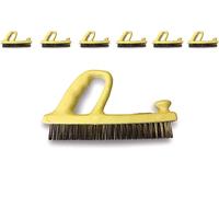 Brosse rabot métallique | Garnissage fil inox | Lot de 6 | Prise en main ergonomique | Spéciales décapage brossage nettoyage grandes surfaces | Qualité industrielle | Kibros 7987x6