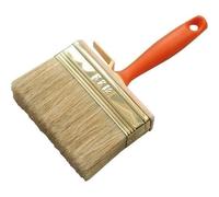 Brosse rectangulaire à peindre - SAVY - 10x3 cm - Soies naturelles - Manche polypropylène - Virole laitonnée