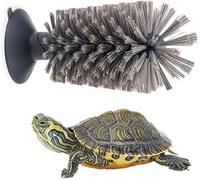 Brosse Récurer pour Tortues - Brosse Dos pour Grattoir Tortues Brosse Nettoyage pour Carapace Tortue Brosse Exfoliante Brosse Ventouse pour Enlever Ecailles Carapace Tortue(Black)