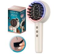 Cecotec Brosse Réparatrice avec Microcourants EMS, Lumière LED Rouge et Bleue HairCare Revitalize TotalCare. Applicateur de Sérum et 5 Niveaux, Nourrit, Raffermit et Renforce les Cheveux Dès la Racine