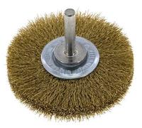 Brosse ronde 70x14 mm Arbre de 6 mm Fil de laiton 0.2 mm Ondulé