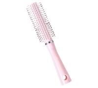 Brosse Ronde à Cheveux en ABS Rose pour Brushing, Fine Cheveux | Salon et Coiffage Brushing, Pointes Lisses à Plots Ronds, Usage Cire, Homme et Femme