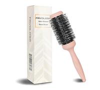 Brosse ronde au design unique pour brushing, brosse professionnelle ronde de 7,1 cm avec poignée ergonomique en queue de poisson pour coiffer, boucler et lisser, sans douleur